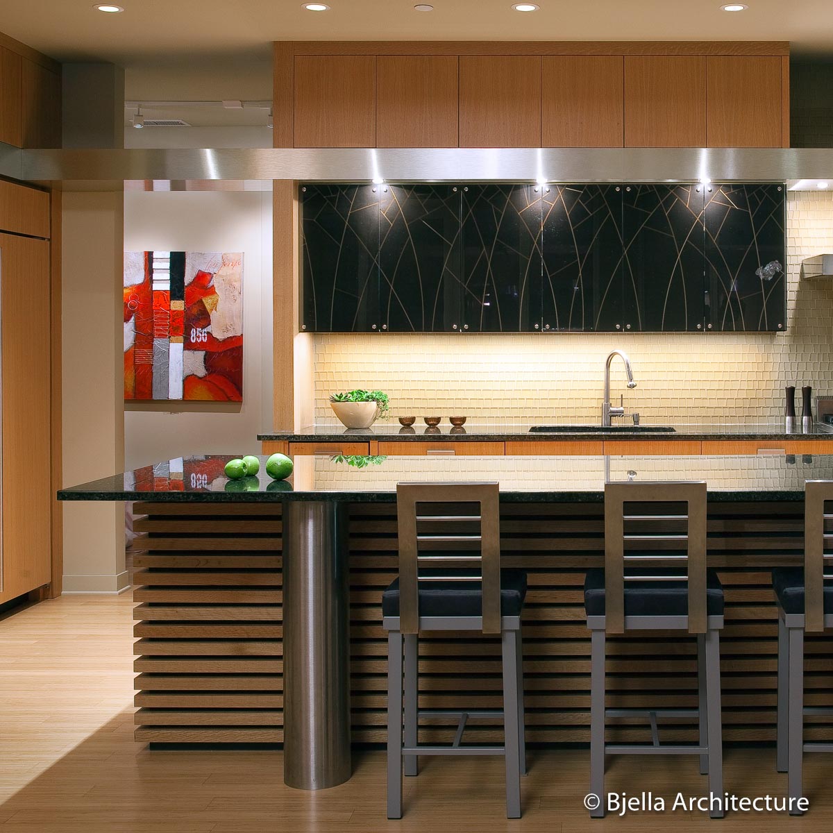 Serene zen-inspired kitchen